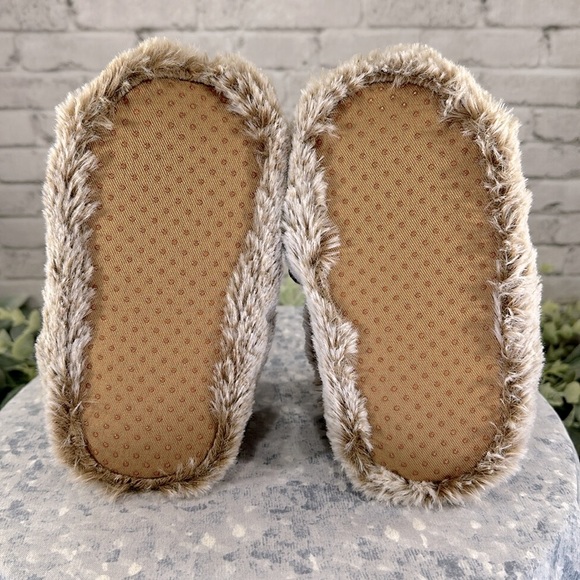 Wondershop Brown Furry Reindeer High-Top Slippers - Toddler Boys 7/8❄️Like New - Picture 7 of 9